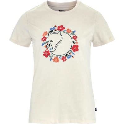 Fjällräven Дамска тениска Fjällräven Women's Fjällblomster Fox T-Shirt - Chalk White (916-6337-0214)