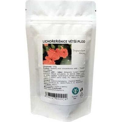 Zelené Drahokamy Lichořeřišnice větší Tropaeolum majus plod celý 100 g