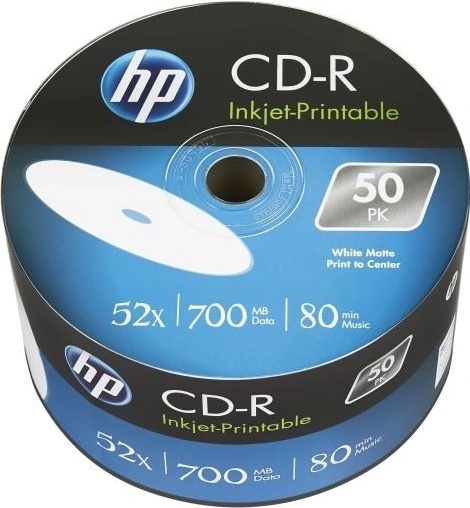 CD-R HP 700MB 52X - Lot De 50 - Compatible Graveurs