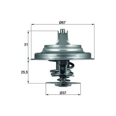 Termostat, chladivo MAHLE TX 25 80D