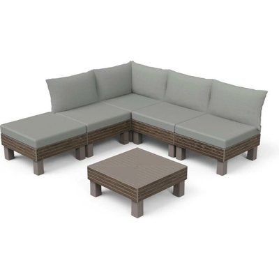 Keter Elements 5-miestny modulárny set walnut 262542