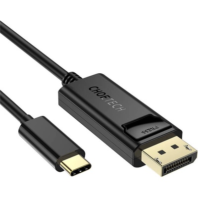 Choetech 4K USB-C to Display Port Cable - кабел с поддръжка на 4K за свързване от USB-C към Display Port (180 см) (черен)