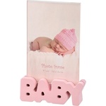 Takk Рамка за снимка Takk Woody - Baby, 10 х 15 cm, розова (706467)