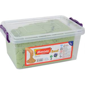 Heroes Kинетичен пясък Heroes - 5 kg, зелен (KUM-028.2) - ozone