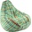 Pufrelax Пуф круша, 220л. , Nirvana Hobbit - Ocean, Перящ се калъф, Пълнеж от полистиролни перли, Гама Premium
