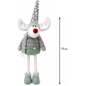  КОЛЕДНА ФИГУРА ЗИМНИ ГЕРОИ 70СМ. ЕЛЕН СИВО И ЗЕЛЕНО (И02-28205/2)