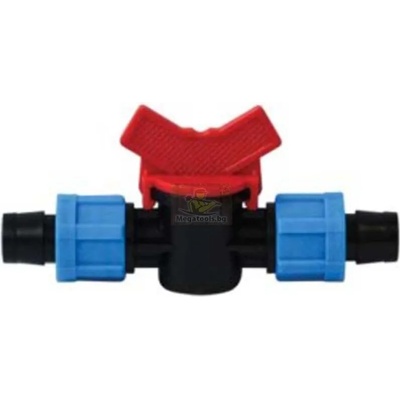 HERLY Съединителен кран за капков лентов маркуч ф17мм Herly 29455