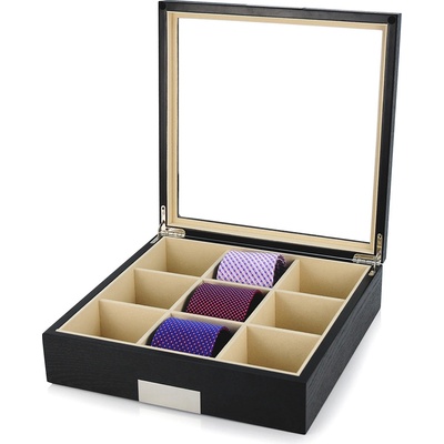 Kazeta na kravaty Miranda 6070 9 Černá