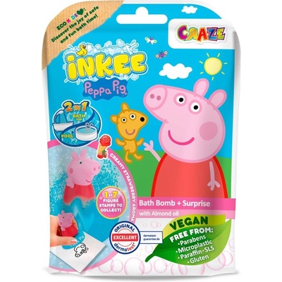 Peppa Pig Bath Bomb koupelová bomba pro děti Raspberry 165 g – Zboží Dáma