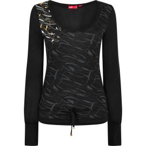PUMA Ls Graphic Top Womens - Black
