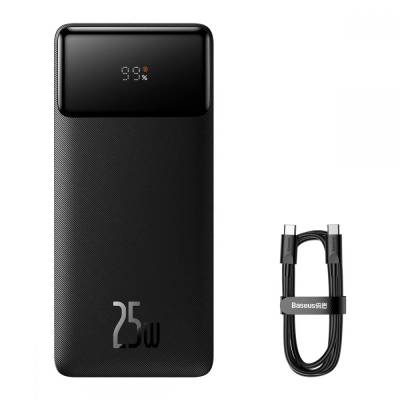 Baseus PPBD25K Bipow 25W Digital Display Power Bank 20000mAh černá
