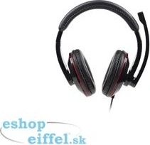 Gembird MHS-001 Headset Con Microfono - Cuffie Stereo USB, Braccio Microfono Mobile, Fascia Regolabile