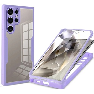 Techsuit Калъф за Samsung Galaxy S24 Ultra + Cover - Techsuit - ColorVerse 360 Series - Лилав