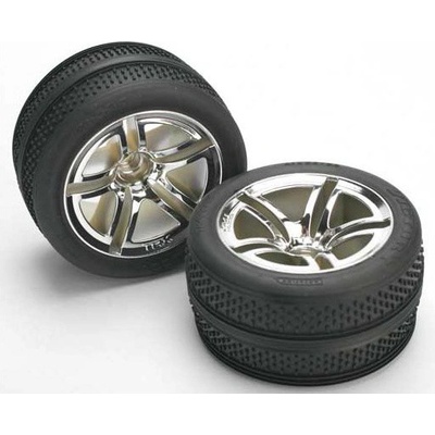Traxxas kolo 2.8" disk Twin-Spoke stříbrný pneu Victory 2 přední