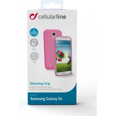 Samsung Shocking Grip за Samsung Galaxy S4 розов Cellular line