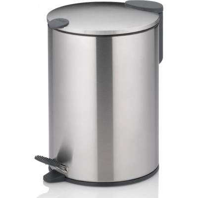 Kela Кош за отпадъци с педал Mats - сребрист мат - 3 л (KELA 23615)