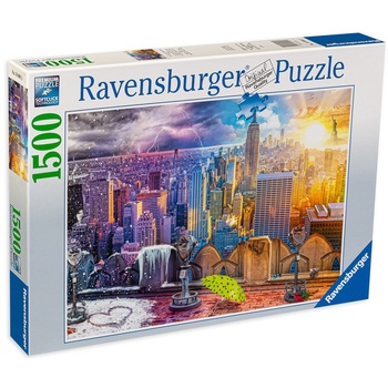 Image 1 of Ravensburger Пъзел Ravensburger от 1500 части - Сезоните в Ню Йорк (12000698)