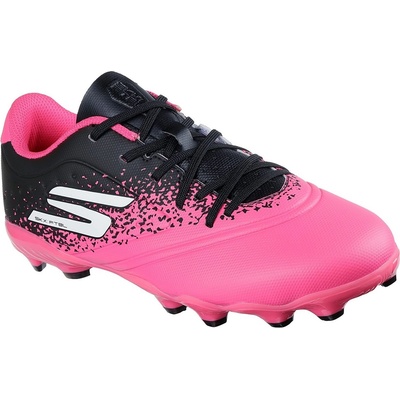 Skechers Юношески футболни бутонки Skechers Razor Juniors Firm Ground Football Boots - Black/Pink