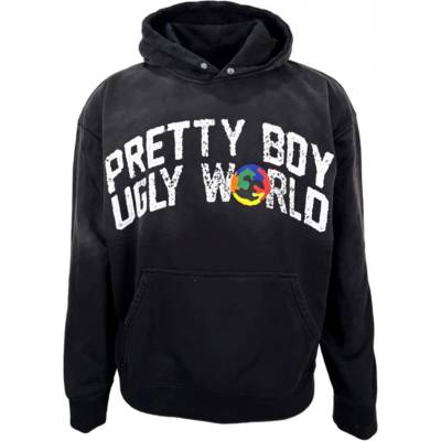 Pretty boy ugly world Детски суичър PRETTY BOY UGLY WORLD The Pretty Boy Ugly World Cotton Zip Hoodie Mens - Wash Black