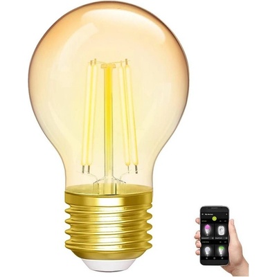 Aigostar B.V. LED Stmievateľná žiarovka FILAMENT G45 E27/4,5W/230V 2700-6500K Wi-Fi Aigostar AI0725