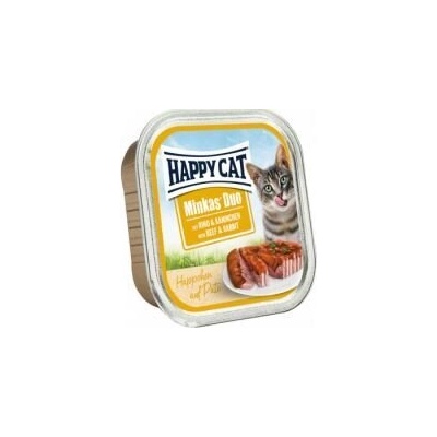 Happy Cat Minkas Duo Beef & Rabbit пастет за котки с говеждо и заек 100gr
