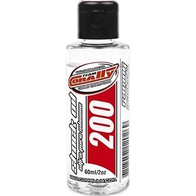 Team Corally silikónový olej do tlmičov 200 cSt 60 ml