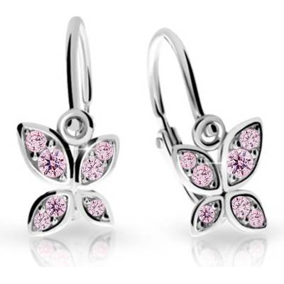 Cutie Dětské naušnice C2259-B Cz Pink