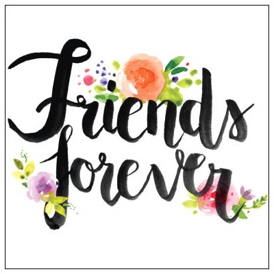 Plakát čtverec Ikea kompatibilní Friends forever