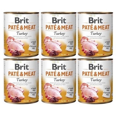 Brit Paté & Meat Turkey 6 x 800 g