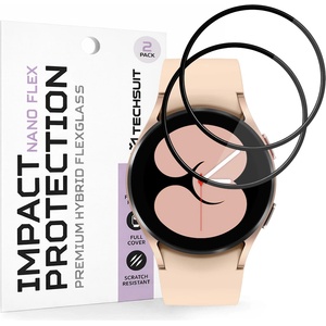 Techsuit Протектор за Samsung Galaxy Watch4 40mm - Nano Flex (2 pack) - Techsuit - Черен
