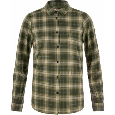 Fjällräven Övik Classic Flannel Shirt W Deep Forest-Fossil