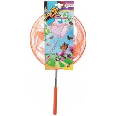 Teddies síťka na hmyz teleskopická kov/látka 65cm průměr 20cm 4 barvy