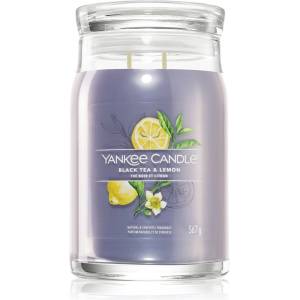 Yankee Candle Black Tea & Lemon ароматна свещ 567 гр