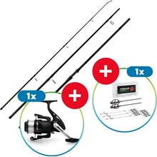 DELPHIN - Kaprářský Set Prut Yakuza 3,6 m 3 lb 3 díly + 6T