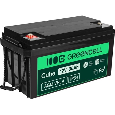 Green Cell AGM28 индустриална акумулаторна батерия Запечатана оловна киселина (VRLA) 65000 mAh 12 V (AGM28)