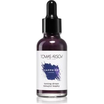 Tomas Arsov Sapphire Toning Drops козметика за коса за изрусена коса, коса с кичури със студени руси нюанси 30ml