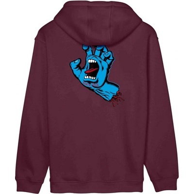 Santa Cruz Screaming Hand Chest Hood Dark Cherry