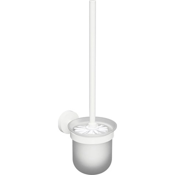 Sapho X-Round White WC kefa nástenná miska mliečne sklo biela