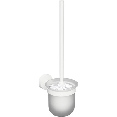 Sapho X-Round White WC kefa nástenná miska mliečne sklo biela