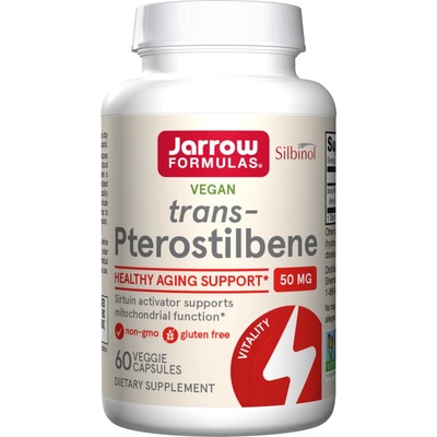Jarrow Pterostilben trans-pterostilbene 50 mg x 60 rostlinných kapslí