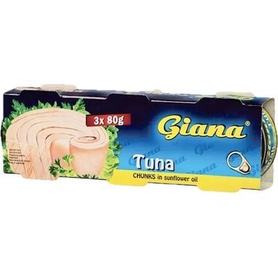 Giana Tuniak kúsky v slnečnicovom oleji 3 x 80 g
