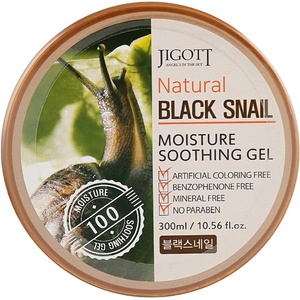 Jigott Natural Гел за лице и тяло Black Snail, 300 ml