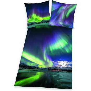 Herding bavlna obliečky Polárna žiara 135x200 80x80