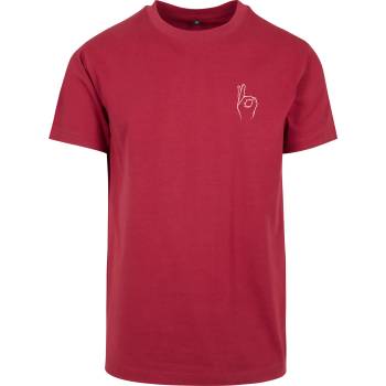 Mister Tee Мъжка тениска в цвят бургунди Mister Tee Easy Sign Tee burgundy UB-MT1485-00606 - Червен, размер S