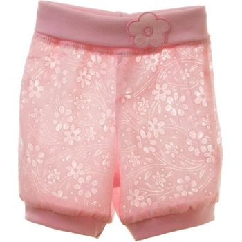 MKCool šortky plátěné Růžové kytka