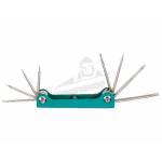 FORCE Шестограми сгъваеми torx с отвор (t5h-t20h) комплект 8 бр. jn66068 force (jn66068)