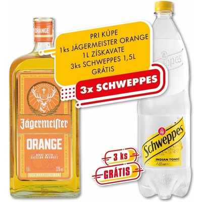 Jägermeister Orange 33% 1 l (čistá fľaša)