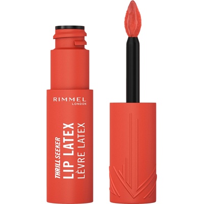 Rimmel London Thrill Seeker Lip Latex tekutá rtěnka s vysokým leskem 200 So Peachy 6 ml
