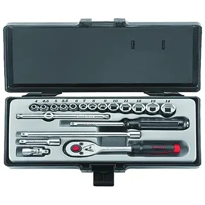 FORCE Tools Гедоре 1/4" шестостен (4-14mm) 27 ч. / 2281-5 FORCE (JN68014)