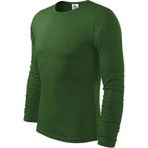 MALFINI Fit-T Тениска с дълъг ръкав, зелена, 160 г/м2 (11906)